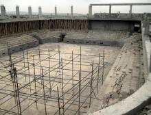 بناء قاعة رياضية في جامعة دهوك